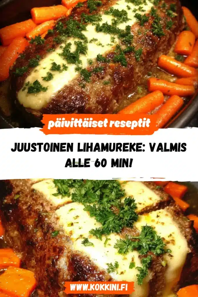 Juustoinen lihamureke: Valmis alle 60 min!