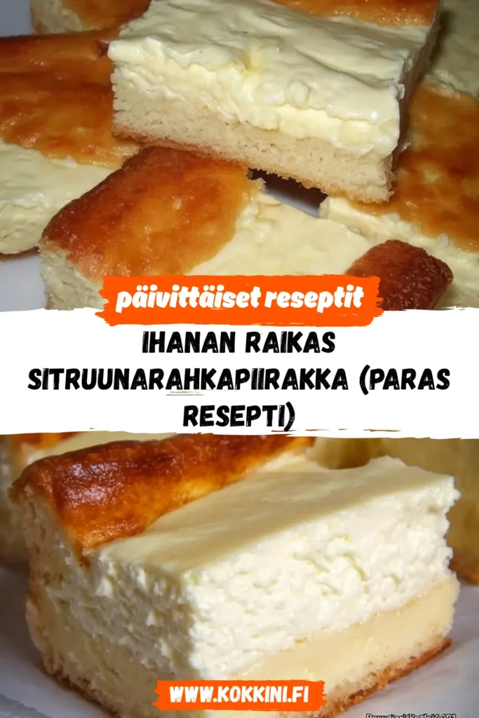 Täydellinen sitruunarahkapiirakka – onnistuu aina