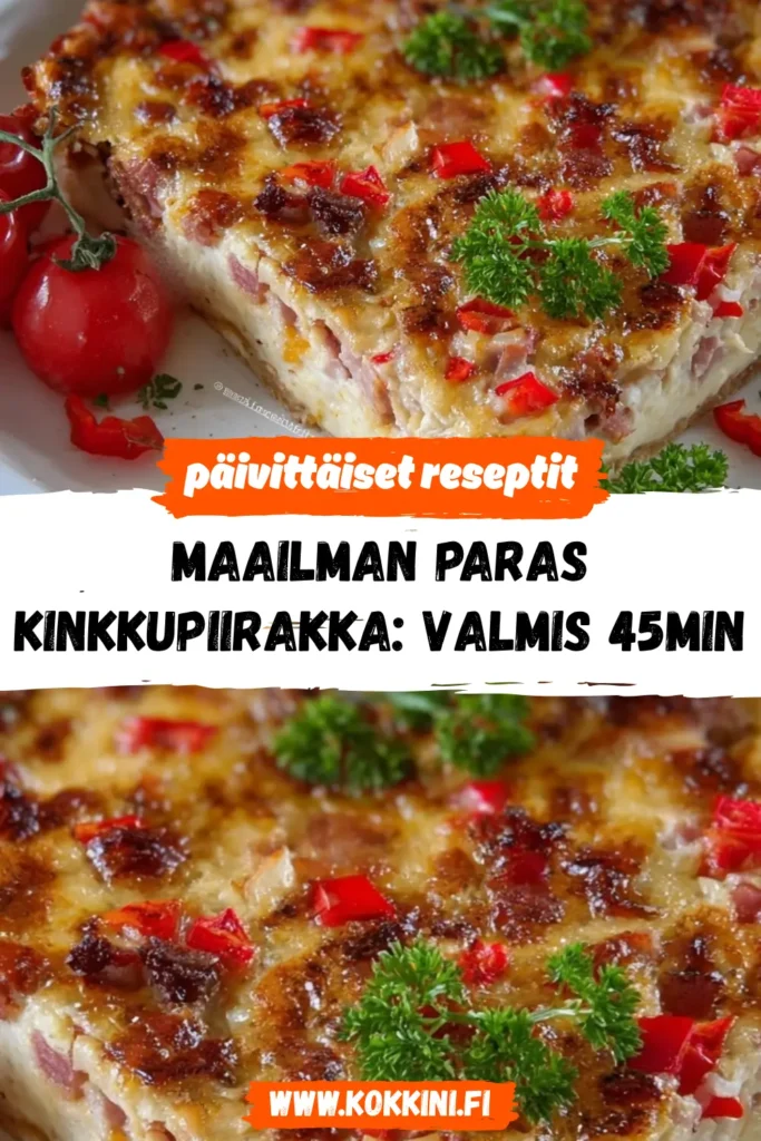 Maailman paras kinkkupiirakka: valmis 45 minuutissa