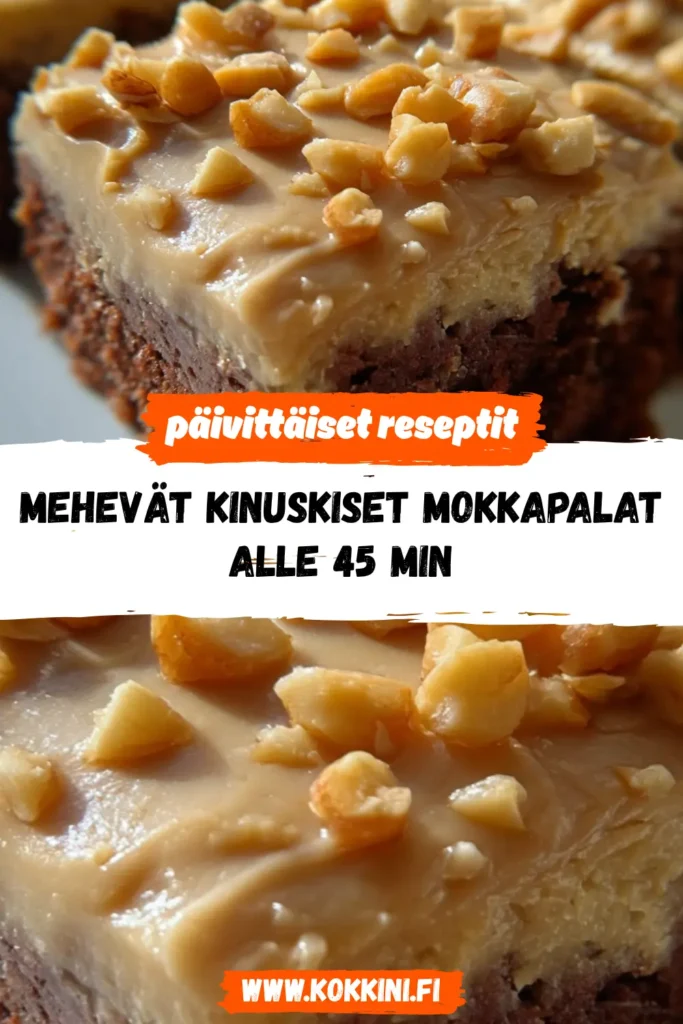 Mehevät kinuskiset mokkapalat alle 45 minuutissa
