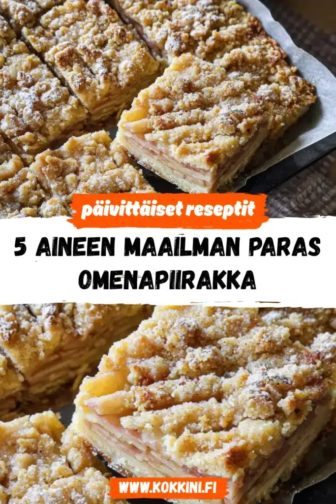 5 aineen maailman paras omenapiirakka