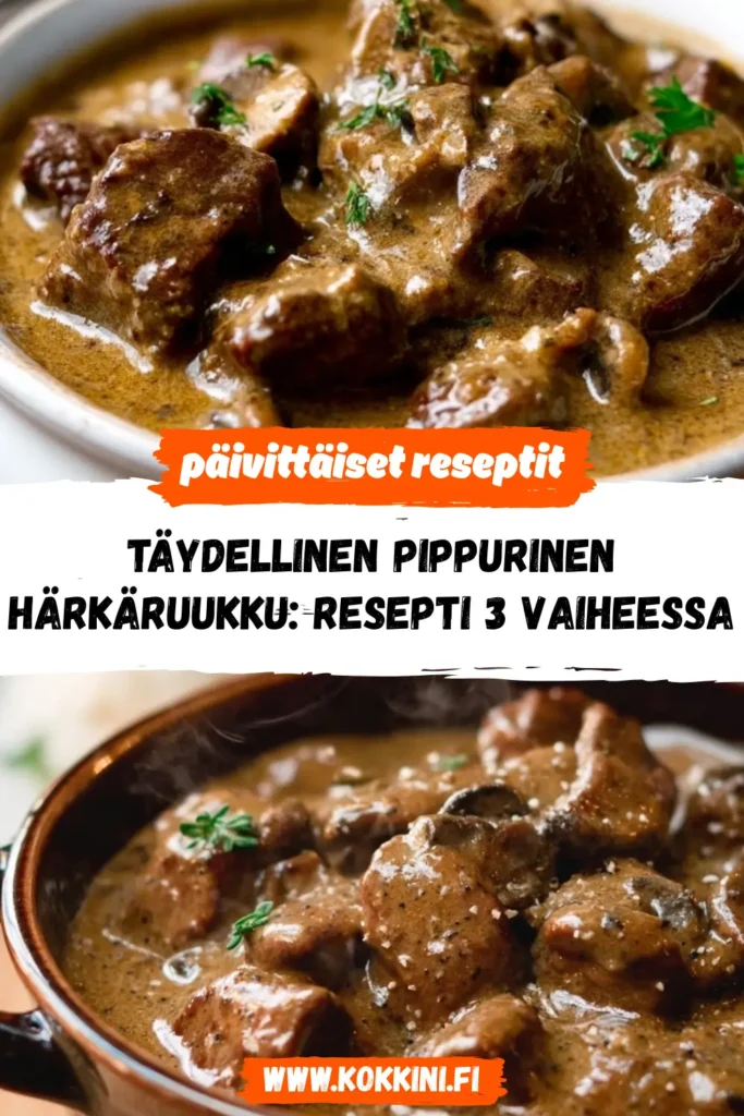 Kermainen pippurinen härkäruukku | Helppo ja herkullinen