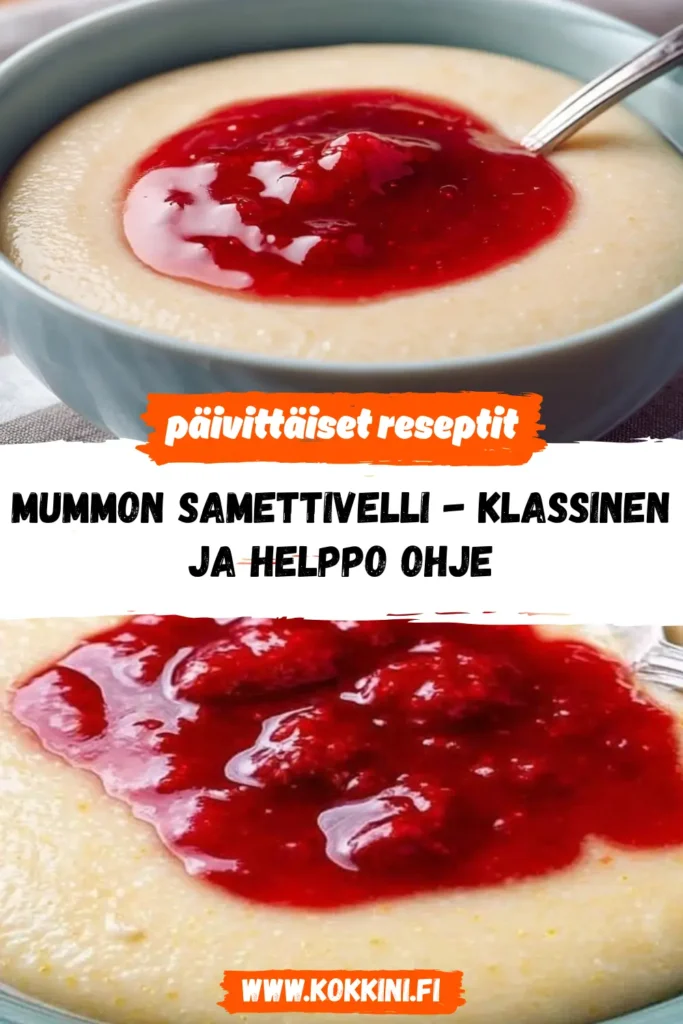 Mummon samettivelli – Klassinen ja helppo ohje