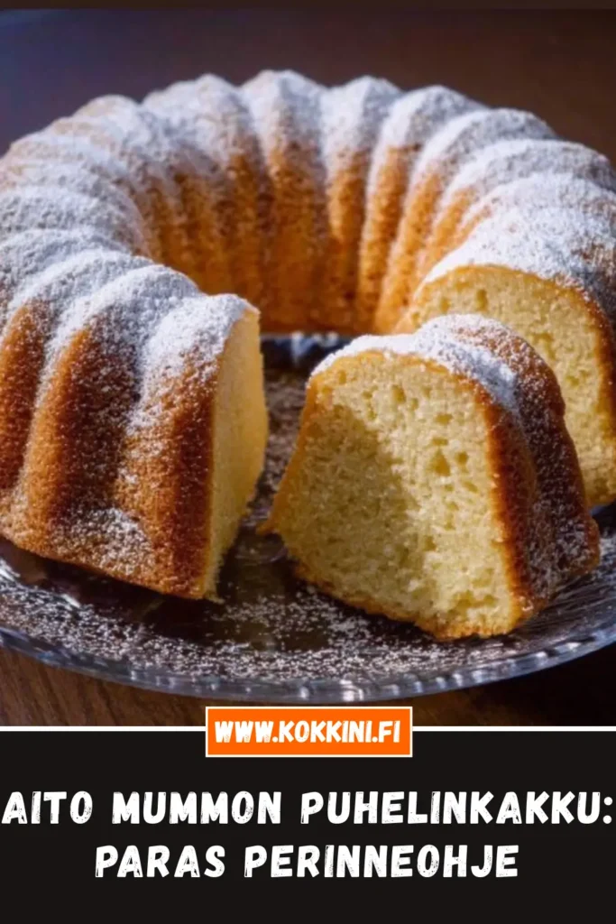 Aito mummon puhelinkakku: Paras perinneohje