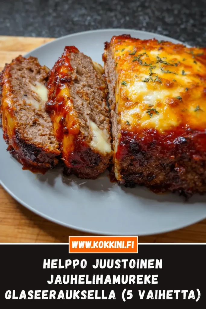 Juustoinen jauhelihamureke glaseerauksella - Perheen suosikki