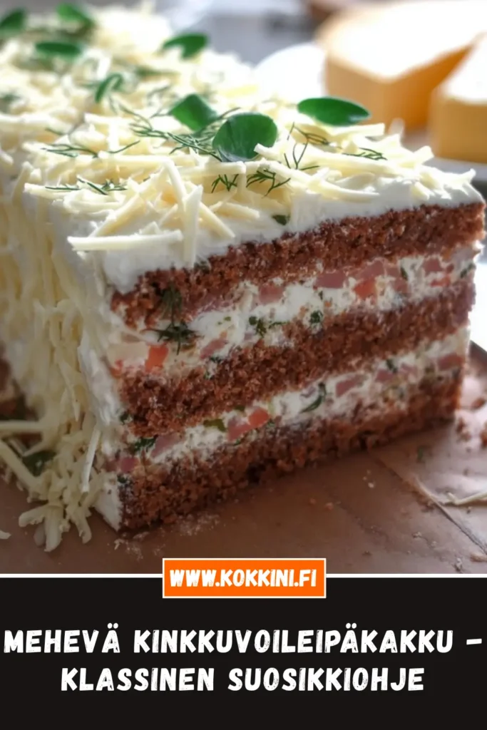 Mehevä kinkkuvoileipäkakku - klassinen suosikkiohje