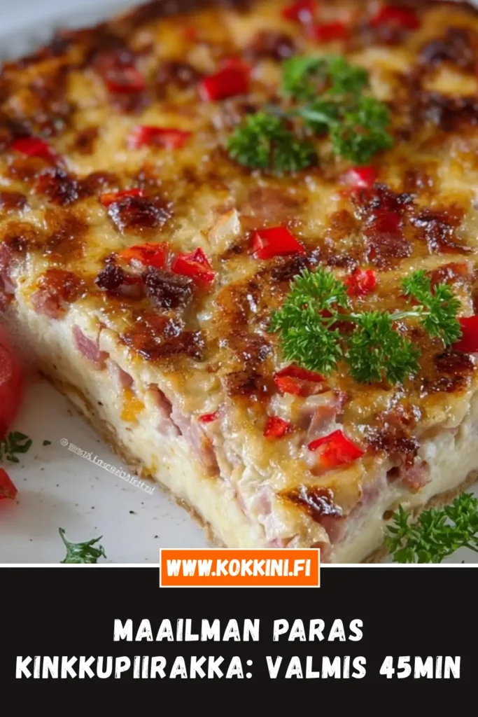 Maailman paras kinkkupiirakka: valmis 45 minuutissa