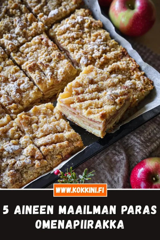 5 aineen maailman paras omenapiirakka
