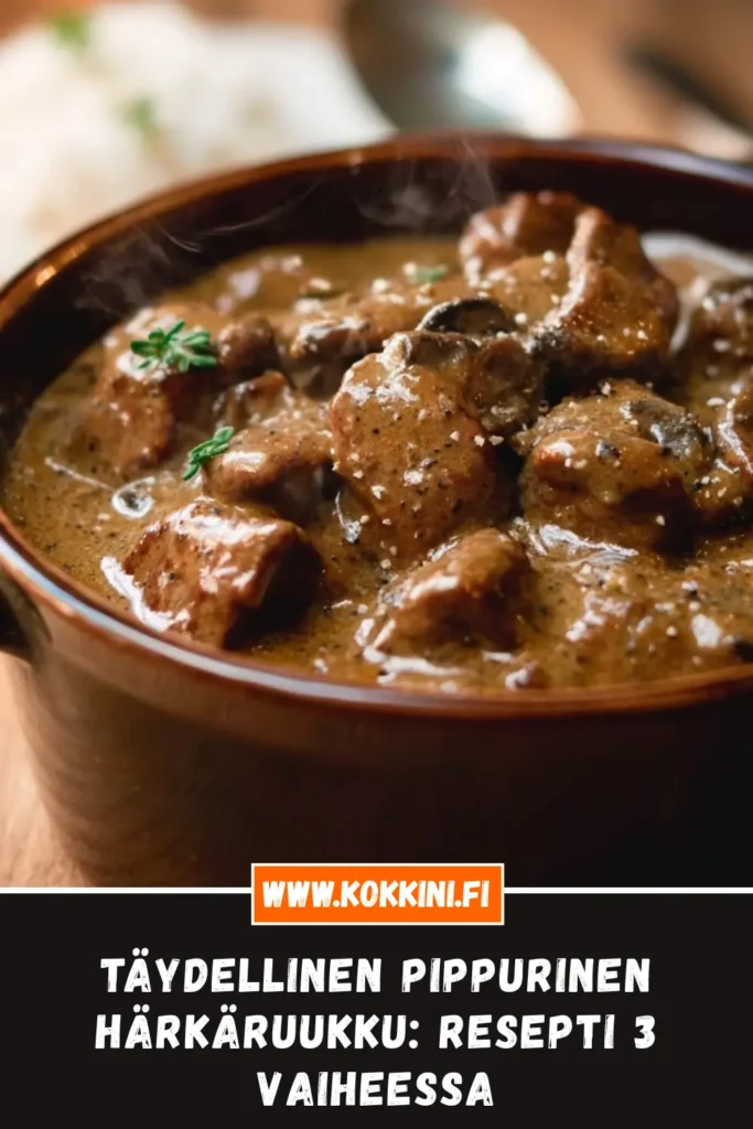 Kermainen pippurinen härkäruukku | Helppo ja herkullinen