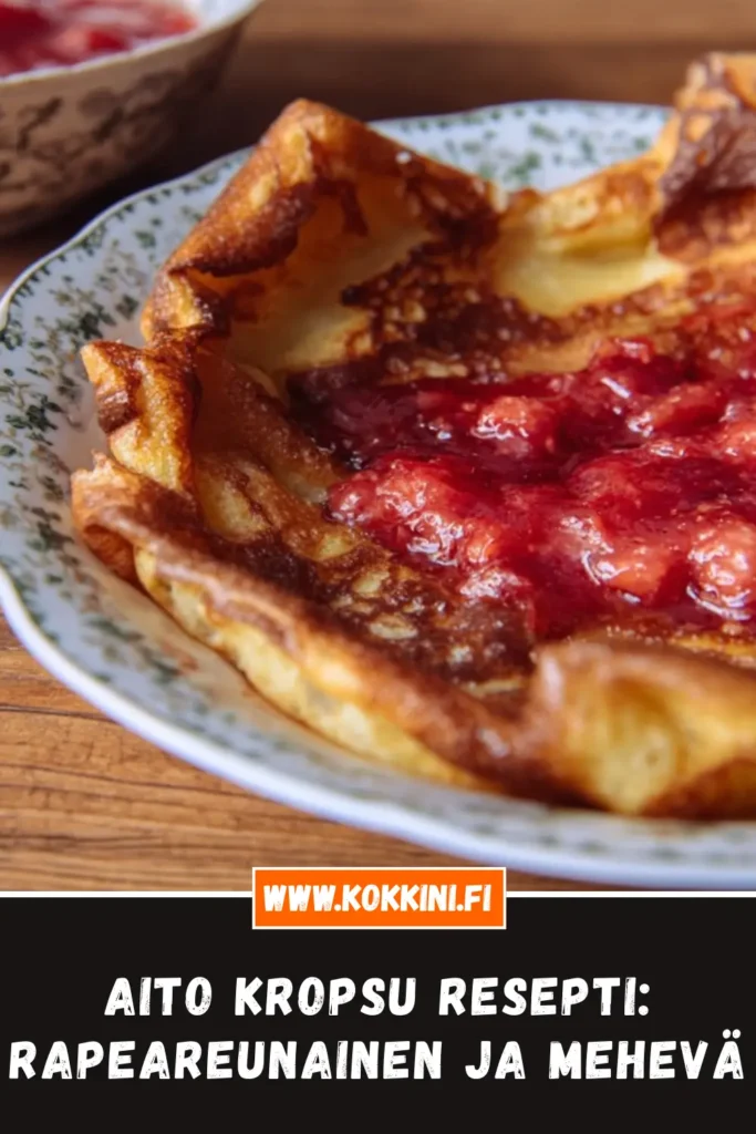 Aito kropsu resepti: rapeareunainen ja mehevä