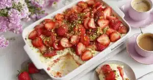 Helppo mansikkamisu valmis alle 30 minuutissa