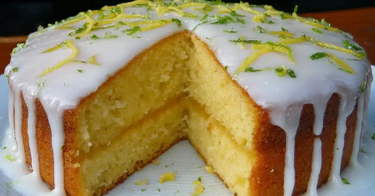 Sitruunakakku vain 5 ainesosasta – helpompaa ei ole!