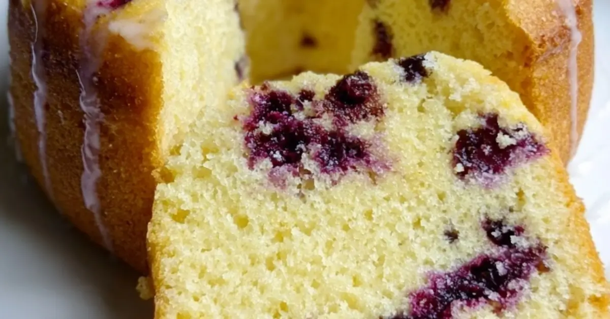 Sitruuna-mustikkakahvikakku: valmis 60 minuutissa