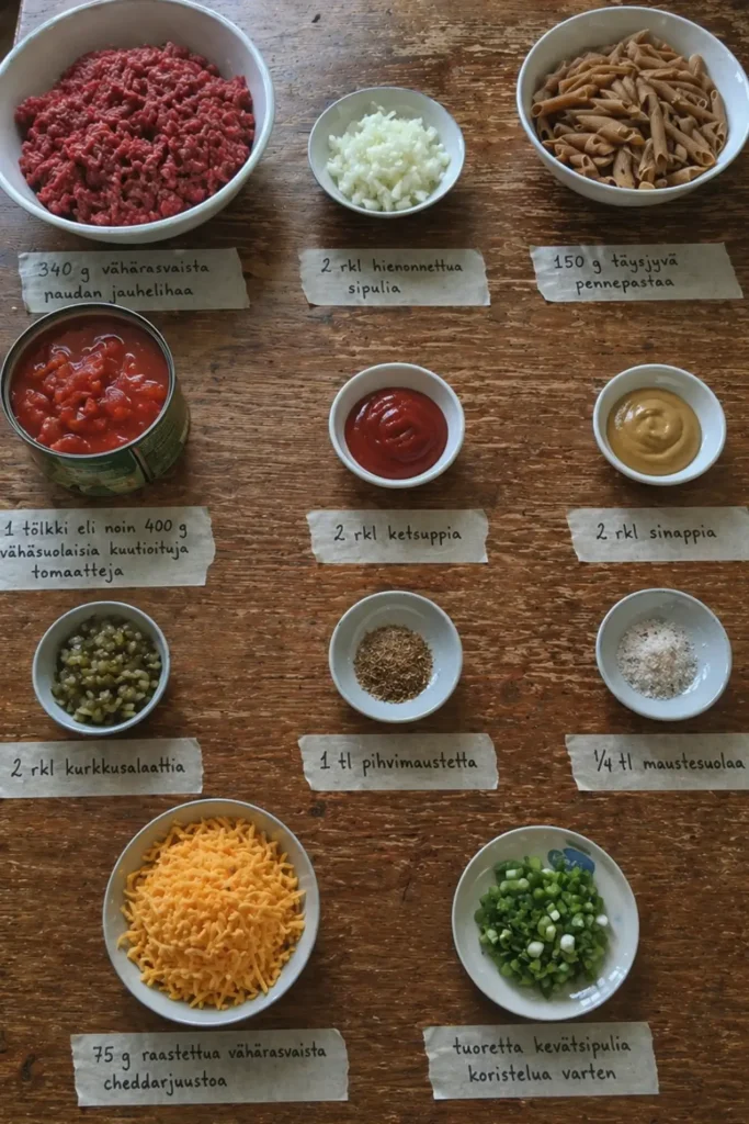 Kermainen juustohampurilaispasta - katso 3 vinkkiä makuun