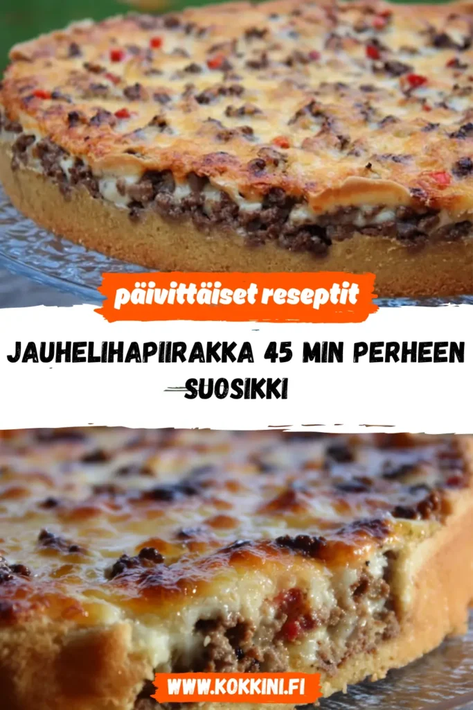 Jauhelihapiirakka 45 min perheen suosikki