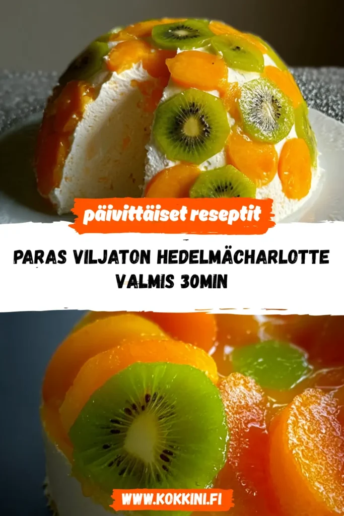 Paras viljaton hedelmächarlotte – valmis 30 min