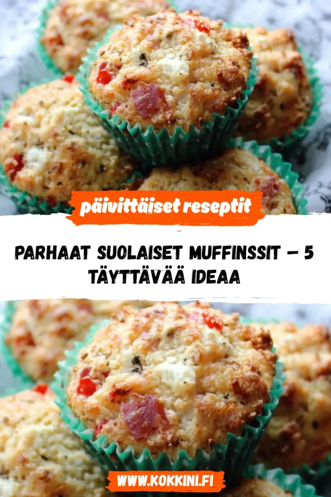 Parhaat suolaiset muffinssit – 5 täyttävää ideaa