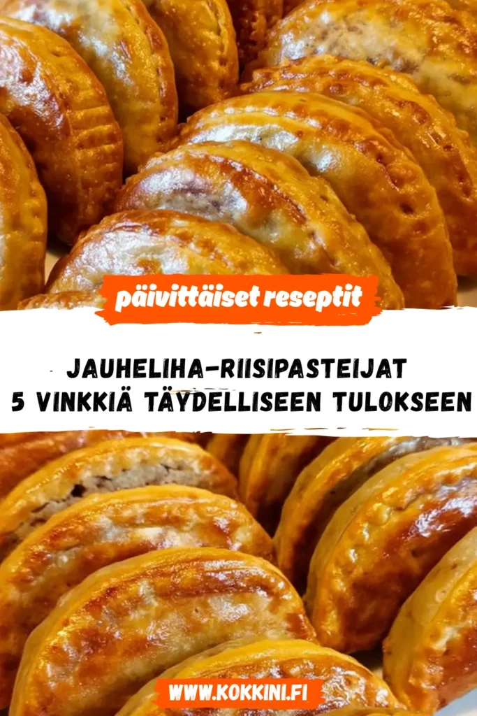 Jauheliha-riisipasteijat: 5 vinkkiä täydelliseen tulokseen