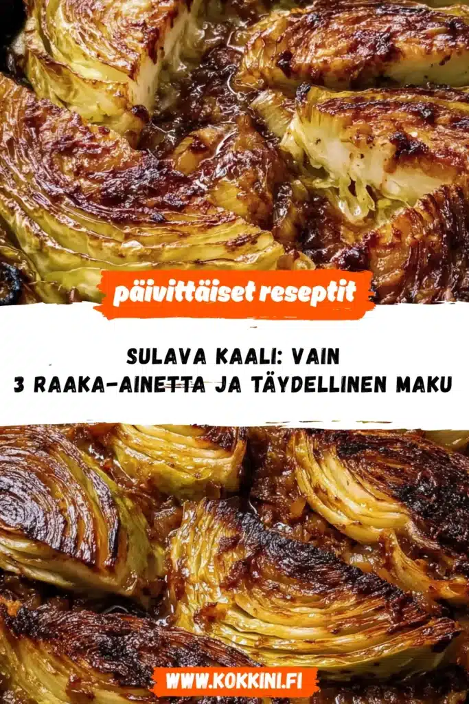 Sulava kaali: Vain 3 raaka-ainetta ja täydellinen maku