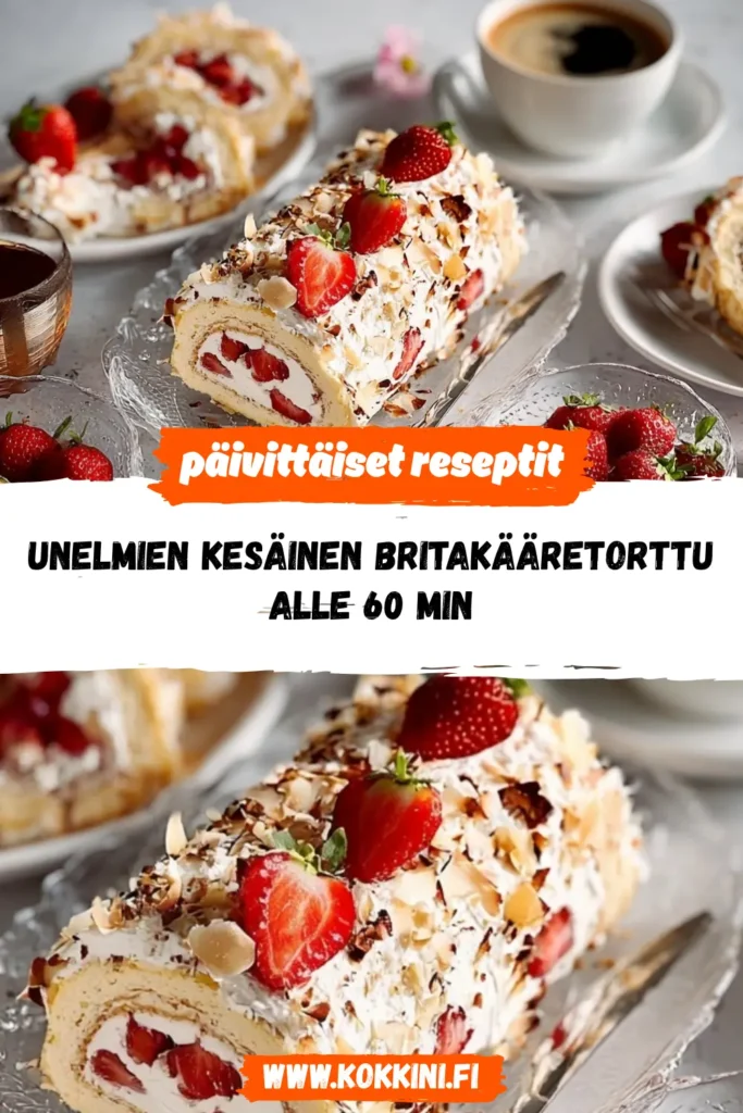 Unelmien kesäinen britakääretorttu alle 60 minuutissa