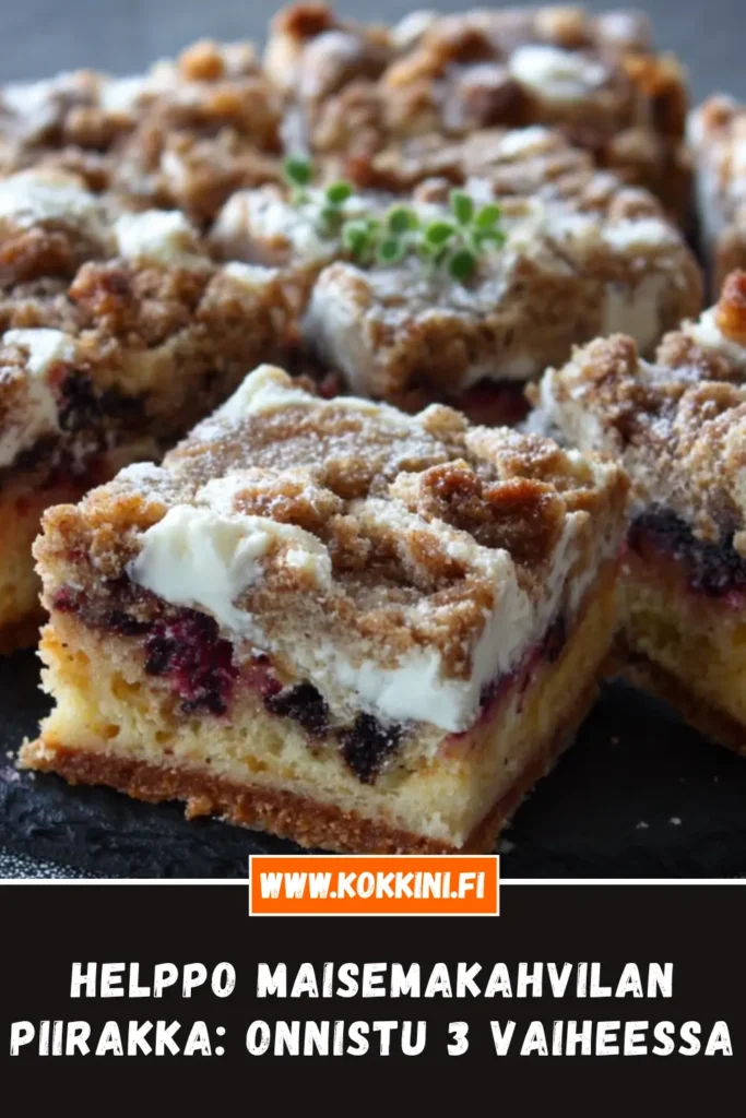Helppo Maisemakahvilan piirakka: Onnistu 3 vaiheessa