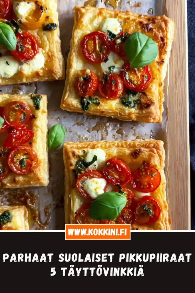 Parhaat suolaiset pikkupiiraat – 5 täyttövinkkiä