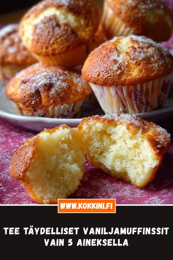 Tee täydelliset vaniljamuffinssit vain 5 aineksella