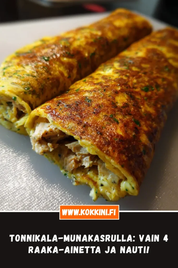 Mehevä tonnikala-munakasrulla – valmis vain 30 minuutissa