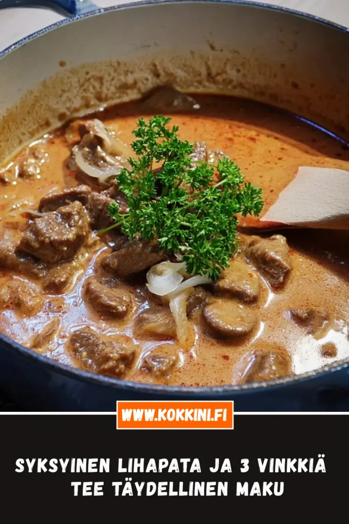 Syksyinen lihapata ja 3 vinkkiä – tee täydellinen maku