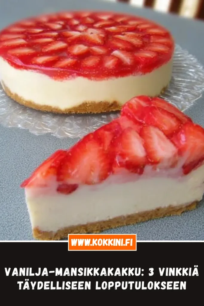 Vanilja-mansikkakakku: 3 vinkkiä täydelliseen lopputulokseen