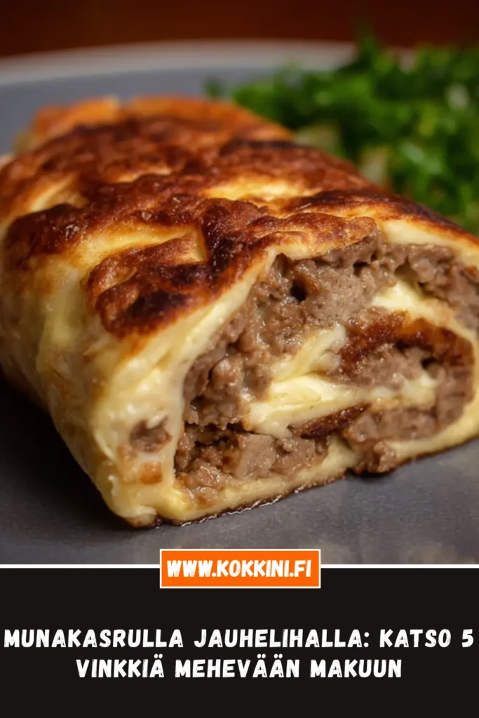 Munakasrulla jauhelihalla: Katso 5 vinkkiä mehevään makuun