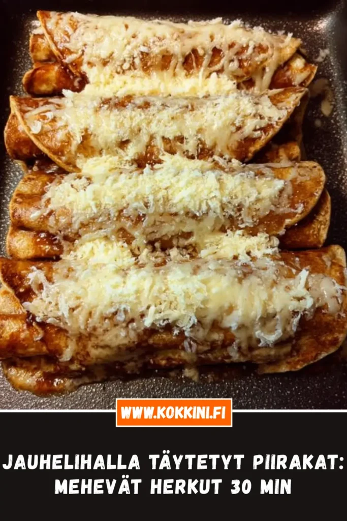 Jauhelihalla täytetyt piirakat: Mehevät herkut 30 minuutissa