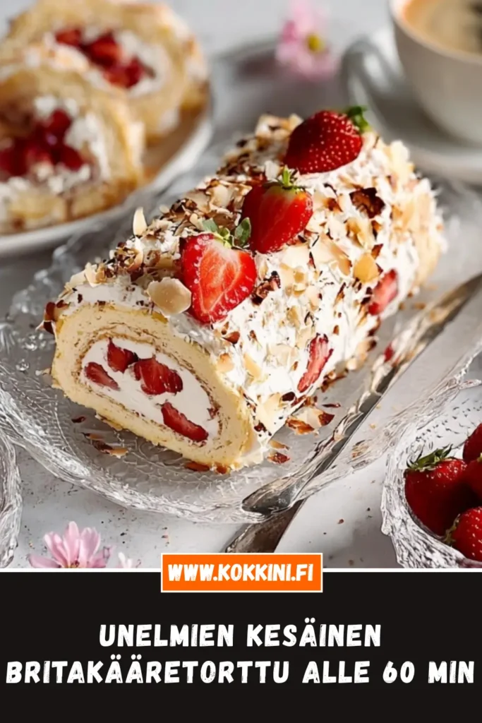 Unelmien kesäinen britakääretorttu alle 60 minuutissa