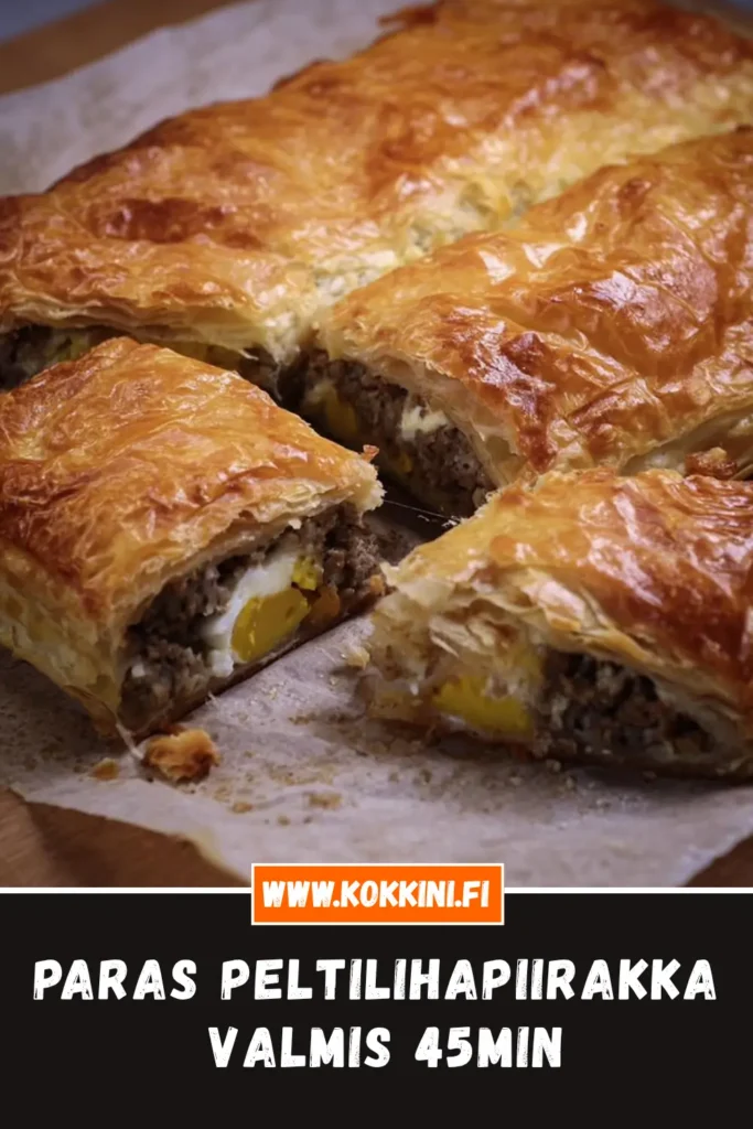 Paras peltilihapiirakka – valmis 45 minuutissa