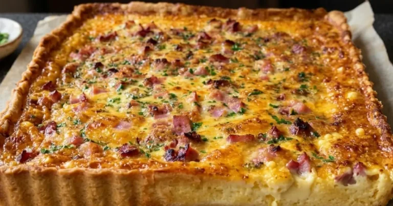 Gluteeniton Kielenvievä juusto-kinkkupiirakka 45 min