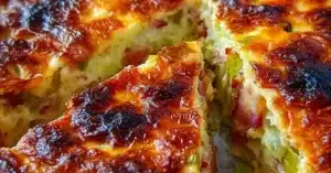 Pekoni-purjopiirakka 4 aineksella – mehevä ja nopea