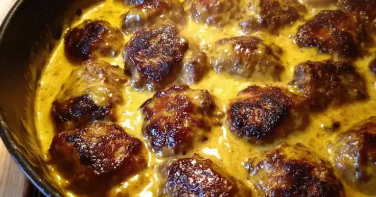 Mehevät broileripyörykät ja kermainen currykastike 30 min