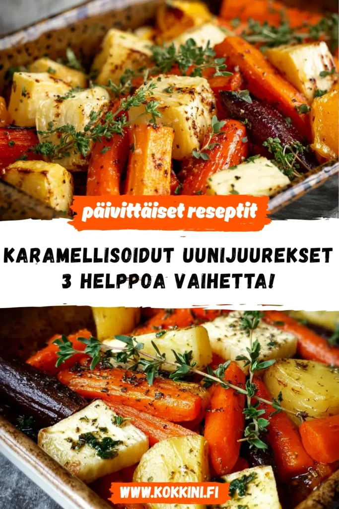Karamellisoidut uunijuurekset - 3 helppoa vaihetta!
