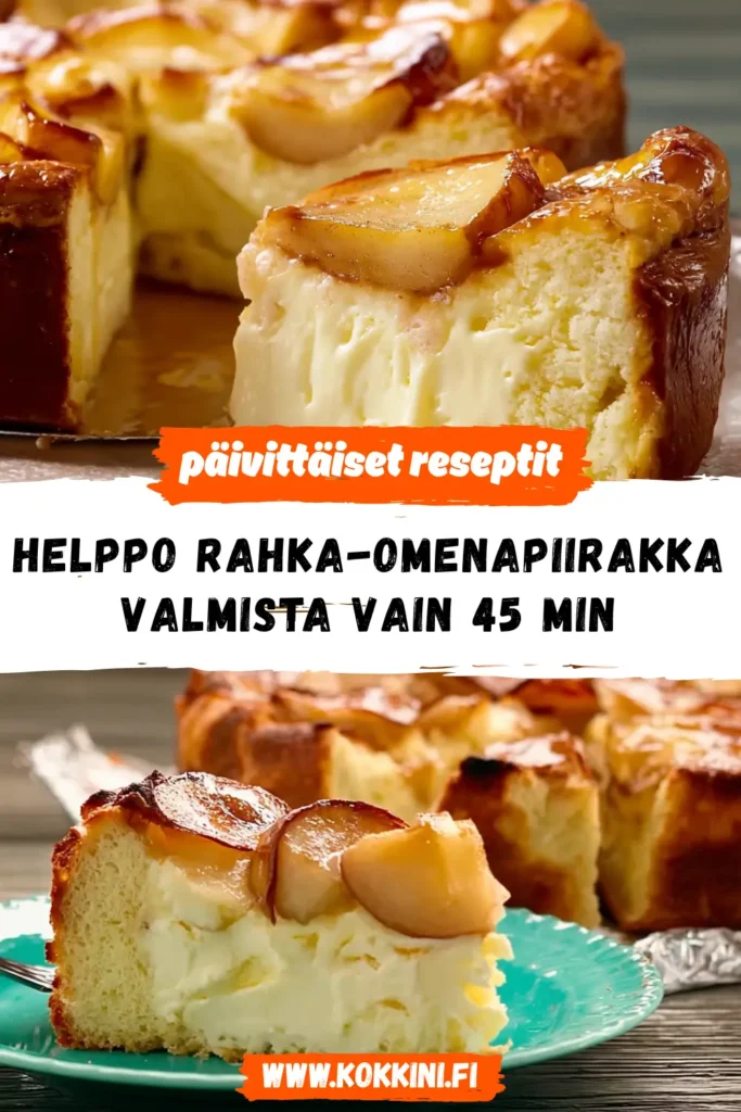 Helppo rahka-omenapiirakka: Valmista vain 45 minuutissa