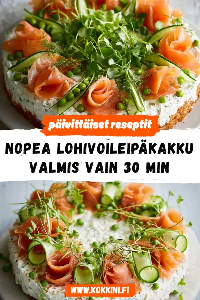 Nopea lohivoileipäkakku: Valmis vain 30 minuutissa!