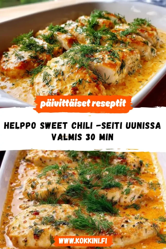 Helppo Sweet Chili -seiti uunissa: Valmis 30 min!