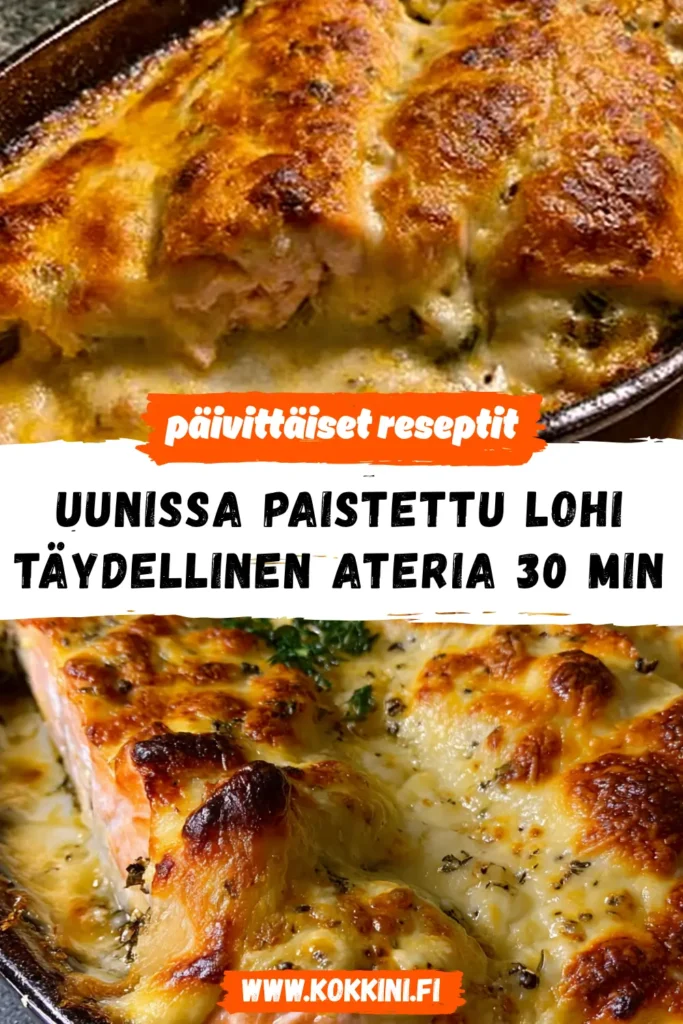 Uunissa paistettu lohi: Täydellinen ateria 30 min