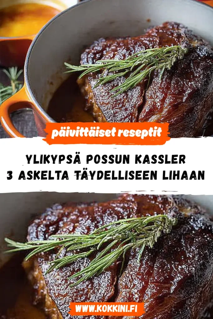 Ylikypsä possun kassler – 3 askelta täydelliseen lihaan
