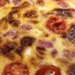 Helppo pohjaton kinkku-juustopiirakka – nopea 30 min resepti