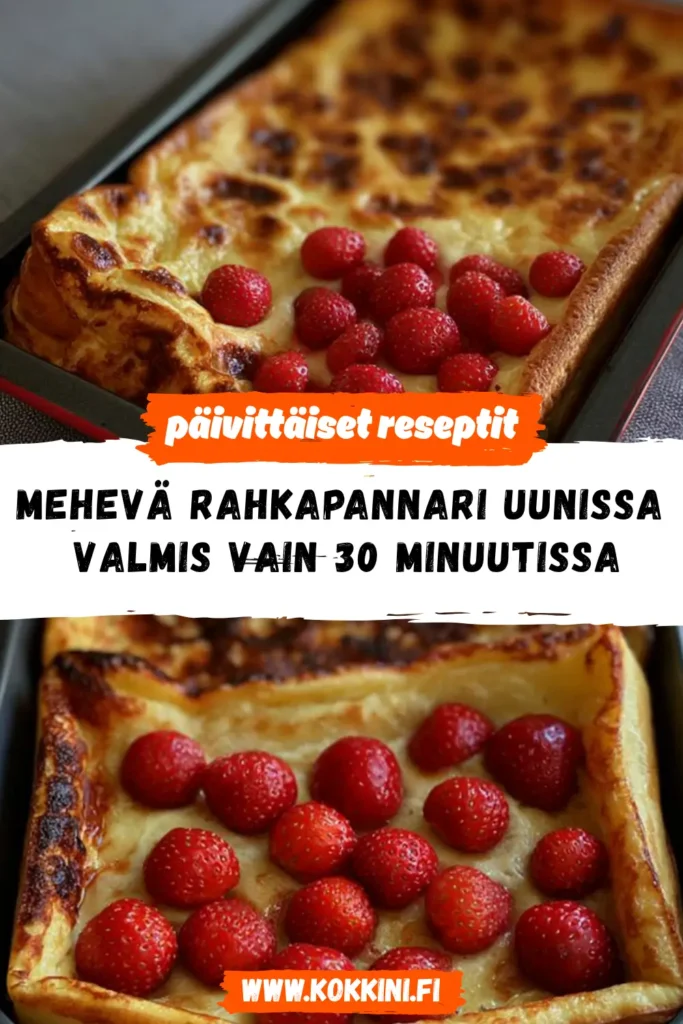 Mehevä rahkapannari uunissa – valmis vain 30 minuutissa