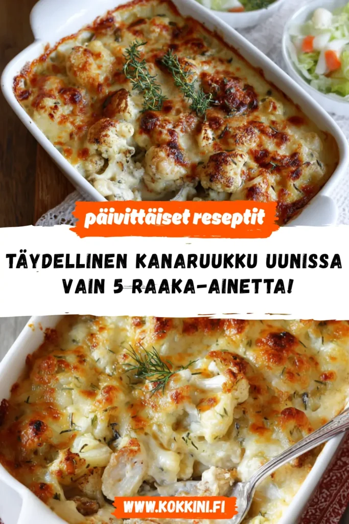 Täydellinen kanaruukku uunissa – vain 5 raaka-ainetta!
