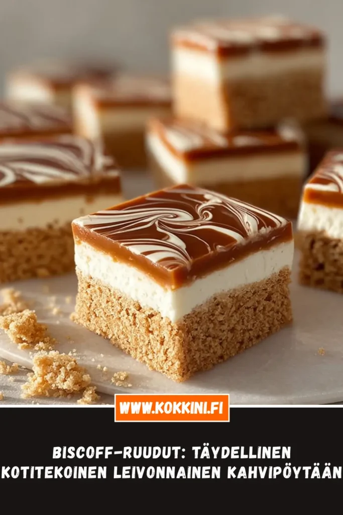 Biscoff-ruudut: täydellinen kotitekoinen leivonnainen kahvipöytään