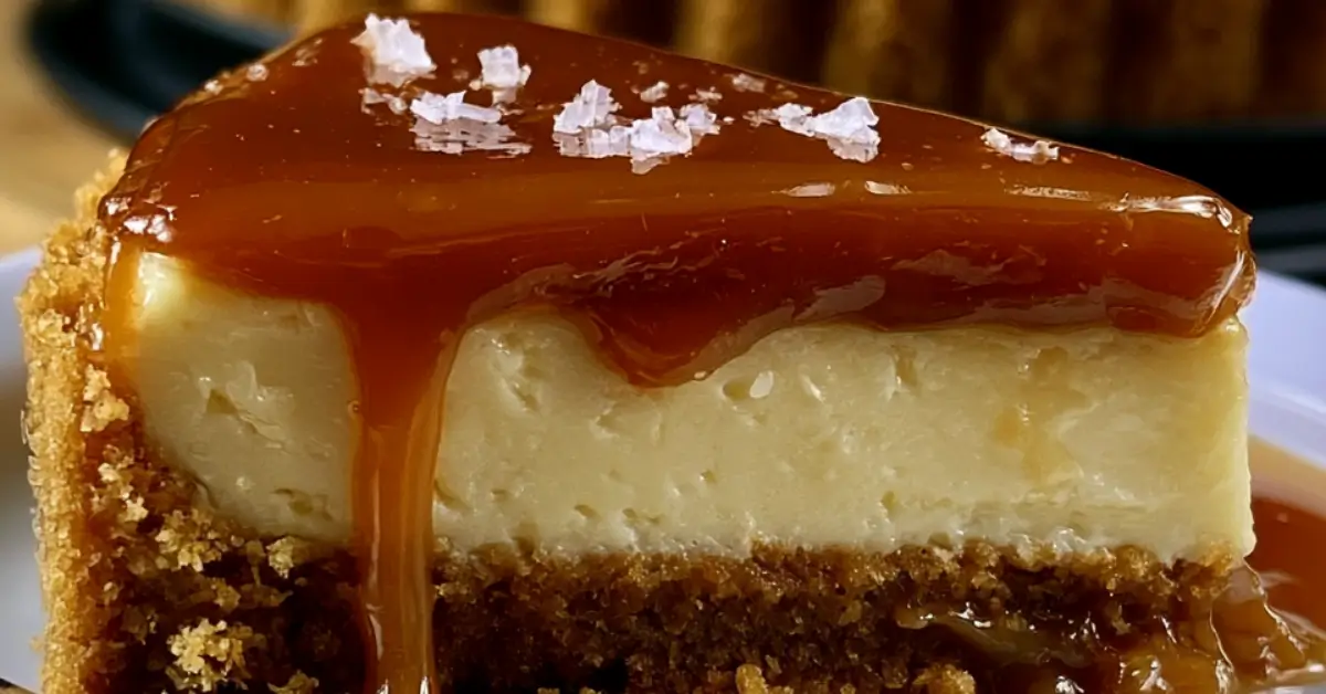 Salted caramel cheesecake-piirakka: täydellinen suolakinuskiherkku kahvipöytään