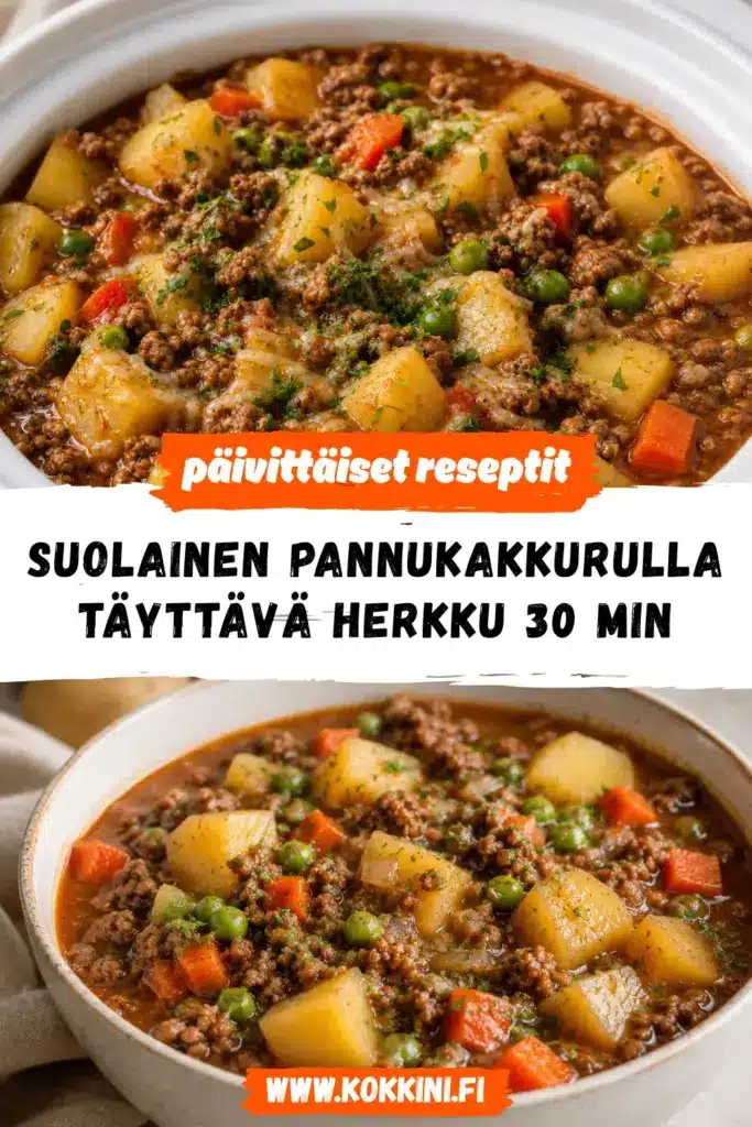 suolainen pannukakkurulla reseptikuva valmiista annoksesta