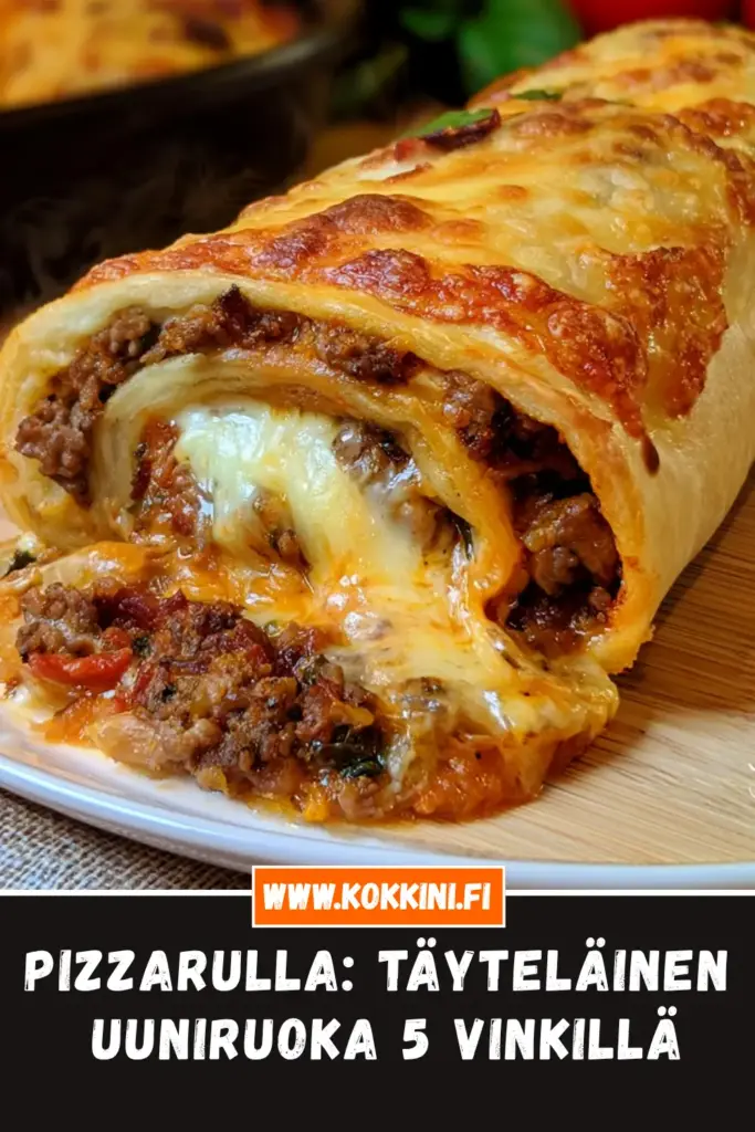 pizzarulla lähikuva annoksesta